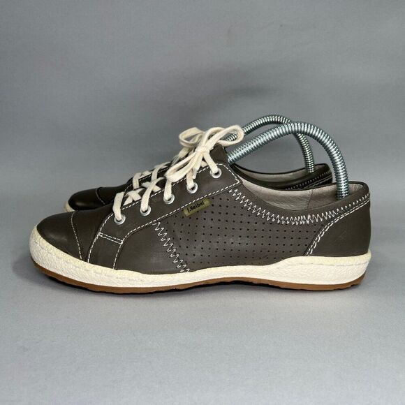 Josef Seibel Caspian Shoes Women's Size 7.5 Leather Lace‎ Up Comfort Sneakers - Picture 4 of 15